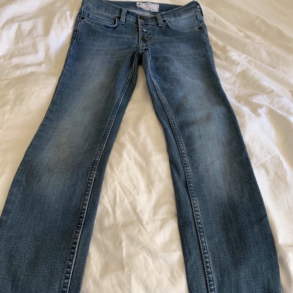 NWOT Free People Skinny Button up Jeans - Picture 4 of 8